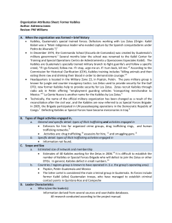 Former Kaibiles - Ridgway Research