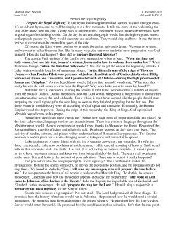 Prepare the Royal Highway