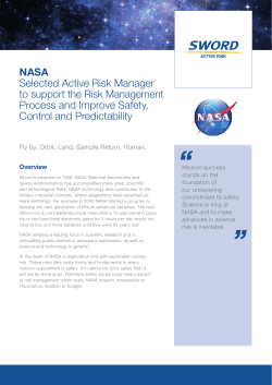 NASA Case Study - Sword Active Risk