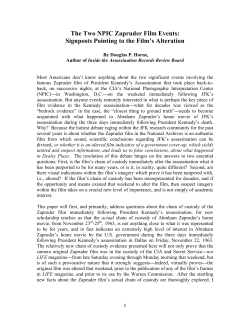 The Two NPIC Zapruder Film Events