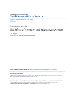 The Effects of Retention on Students Achievement