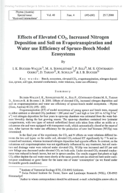 Effects of Elevated CO2, Increased Nitrogen Deposition