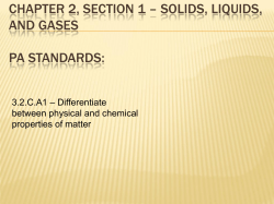 More Chemistry!