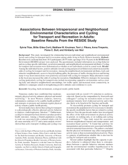 Associations Between Intrapersonal and