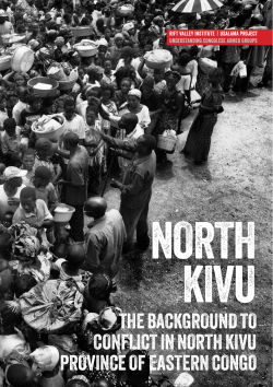the Background to conflict in north kivu Province of eastern congo