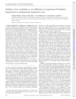 Oxidative stress contributes to sex differences in angiotensin II