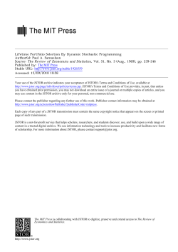 Lifetime Portfolio Selection By Dynamic Stochastic Programming