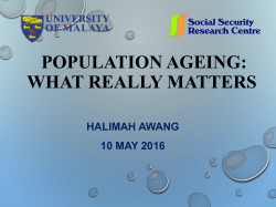 Savings Adequacy among Malaysians: Preliminary Findings