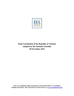 Final Constitution of the Republic of Vietnam Adopted