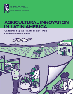 Agricultural Innovation in Latin America - INNO