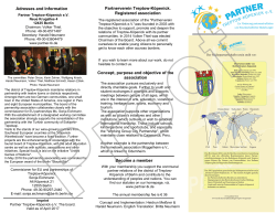 Concept, purpose and objective of the association Adresses and