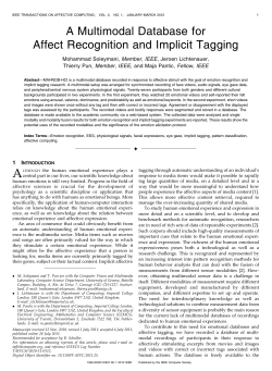 A Multimodal Database for Affect Recognition and Implicit