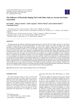 The Influence of Physically Doping NaCl with Other Salts on