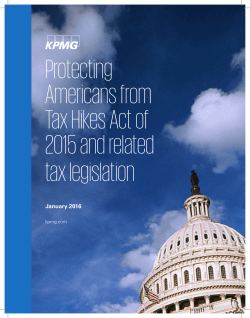 Protecting Americans from Tax Hikes Act of 2015 and