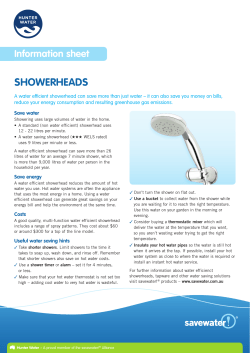 ShowerheadS - Hunter Water