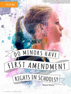 Do Minors Have First Amendment Rights in Schools?