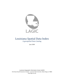 Louisiana Spatial Data Index - Louisiana Geographic Information