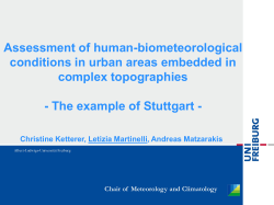 The example of Stuttgart