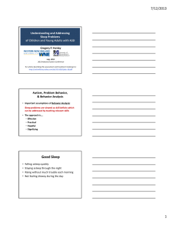 Good Sleep - National Autism Conference