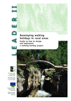 Developing walking holidays in rural areas