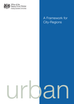 Framework for City Regions - UK Government Web Archive