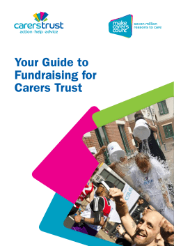 For more ideas see our Fundraising Pack