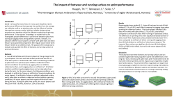 The impact of footwear and running surface on sprint performance