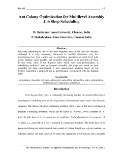 Ant Colony Optimization for Multilevel Assembly Job Shop Scheduling