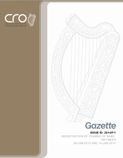 issue id: 2014/f/1 registration of change of name between 08