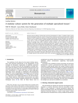 A modular culture system for the generation of multiple specialized
