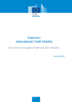 Erasmus+: International Credit Mobility