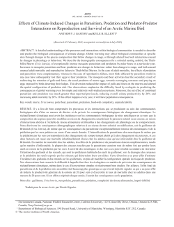 Effects of Climate-Induced Changes in Parasitism, Predation and