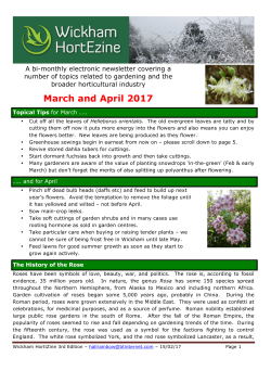 March and April 2017