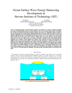 Ocean Surface Wave Energy Harnessing Development at Stevens