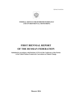 first biennial report of the russian federation