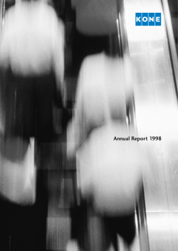 Kone Annual Report 1998