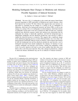 Modeling Earthquake Rate Changes in Oklahoma and Arkansas