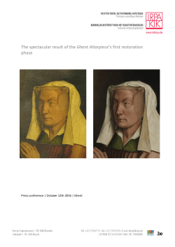 The spectacular result of the Ghent Altarpiece`s first restoration phase