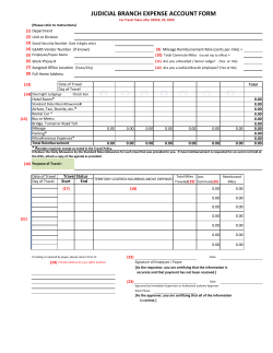 Judicial Branch Expense Account Form TEMPLATE