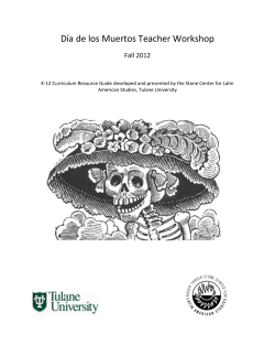 D&iacute;a de los Muertos Teacher Workshop