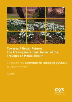 Towards A Better Future - Commission for Victims and Survivors