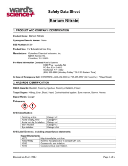 Barium Nitrate - Ward`s Science