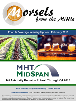 Morsels from the Middle