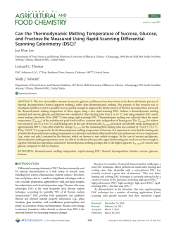 Can the Thermodynamic Melting Temperature of Sucrose, Glucose