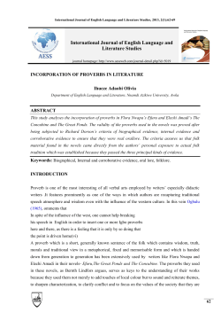 International Journal of English Language and Literature Studies