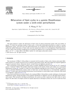 Bifurcation of limit cycles in a quintic Hamiltonian