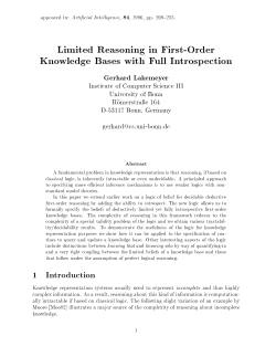 Limited Reasoning in First-Order Knowledge Bases with Full