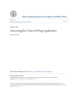 Answering the Critics of Drug Legalization