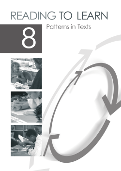 About this book - Reading to Learn