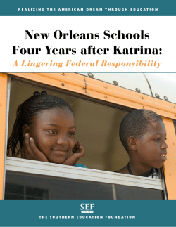New Orleans Schools Four Years after Katrina